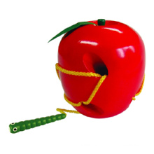 Wooden Lacing Apple (80158)